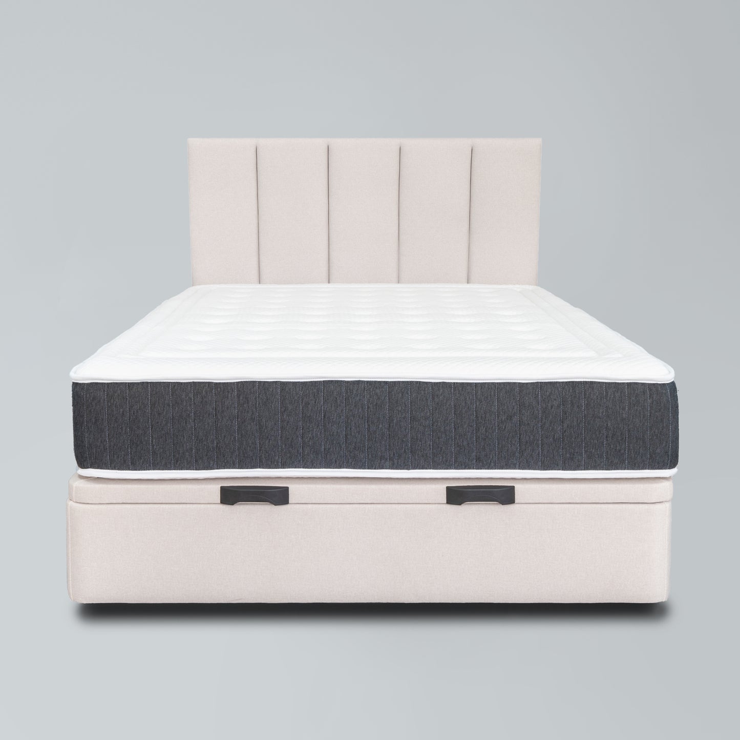 PACK: Sommier Sendai Blanco + Cabecero Kyoto Blanco + Colchón Hisui