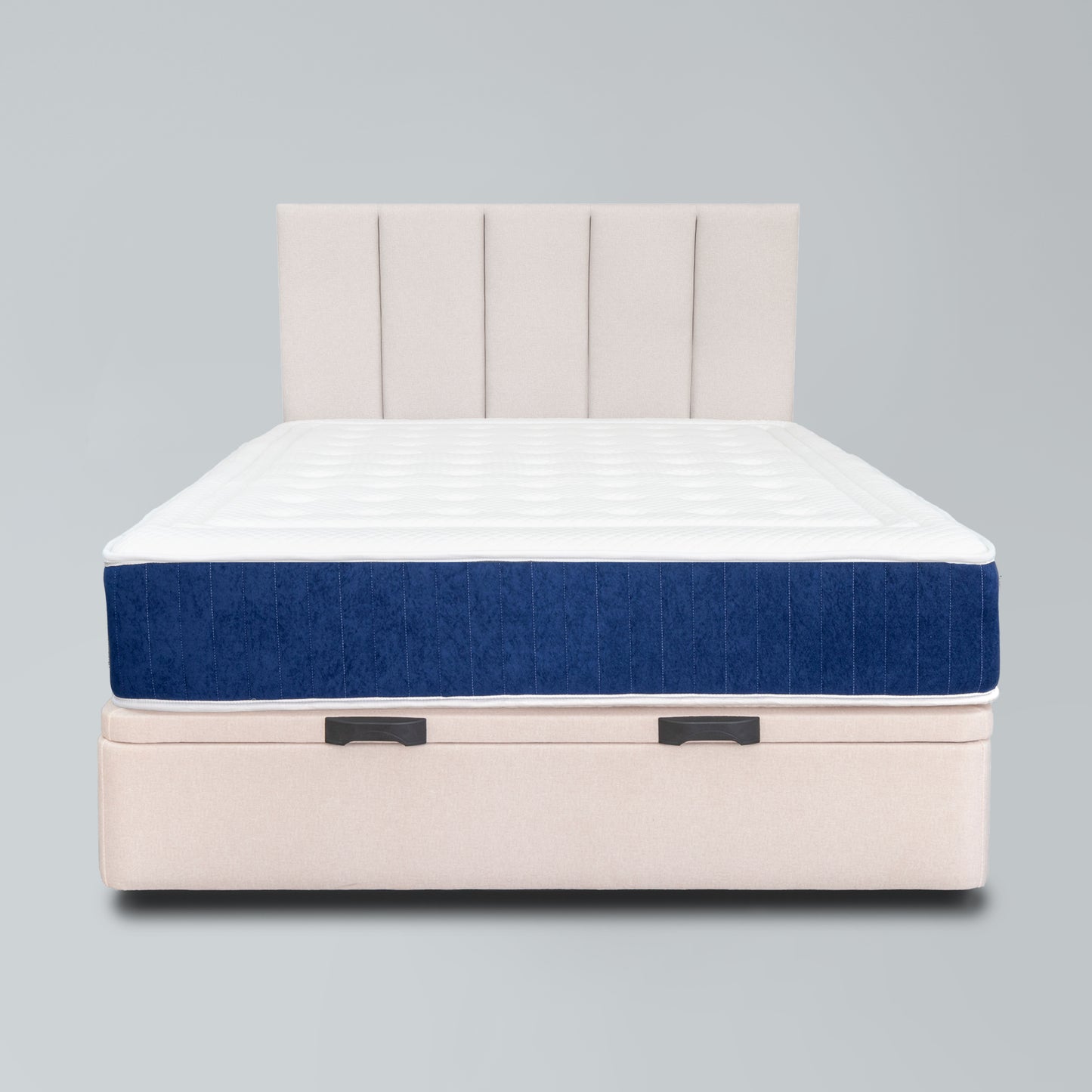 PAQUETE: Sommier Sendai Blanco + Cabecero Kyoto Blanco + Colchón Takumi