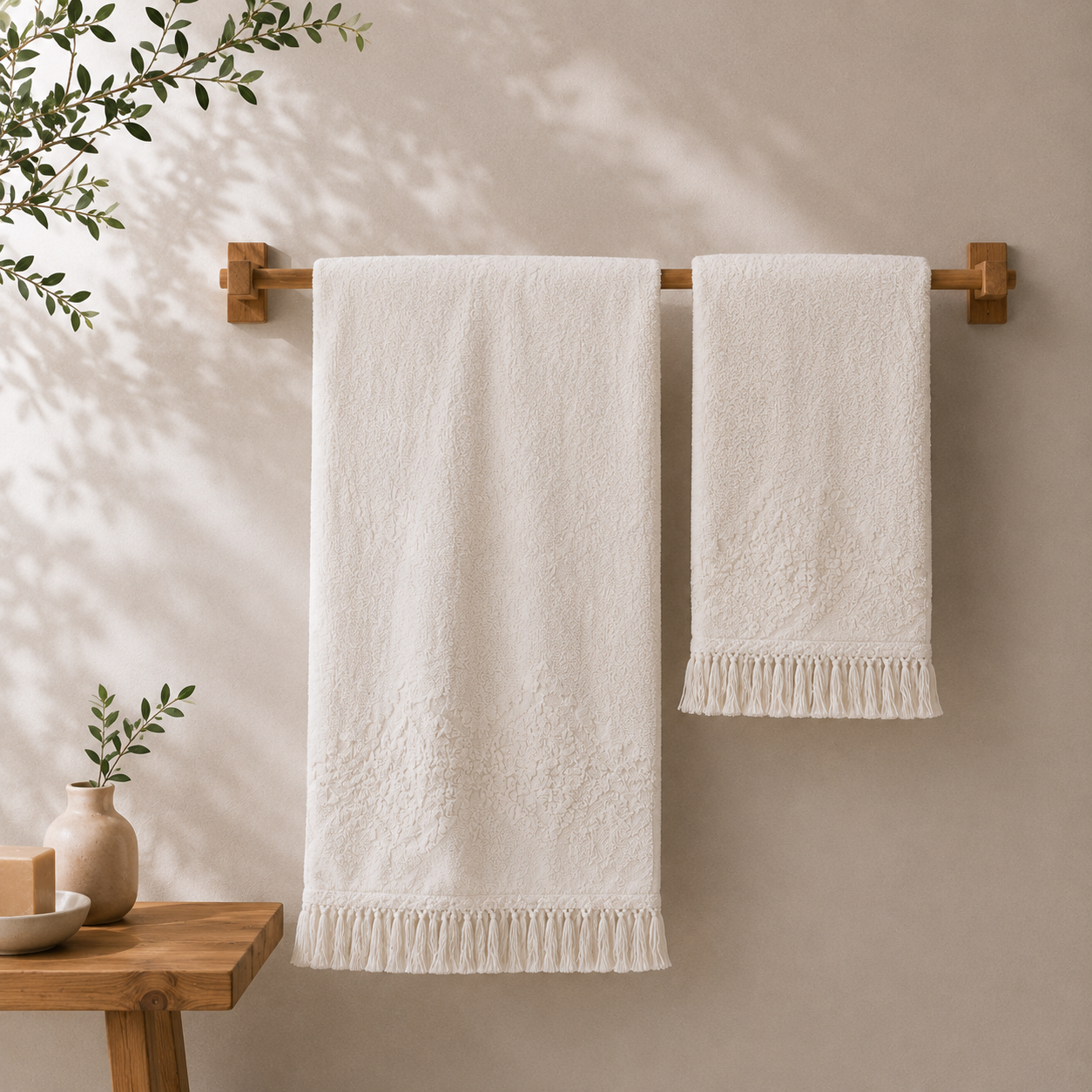 Conjunto Toalhas Kai Pérola Dreamura - conjunto de toalhas