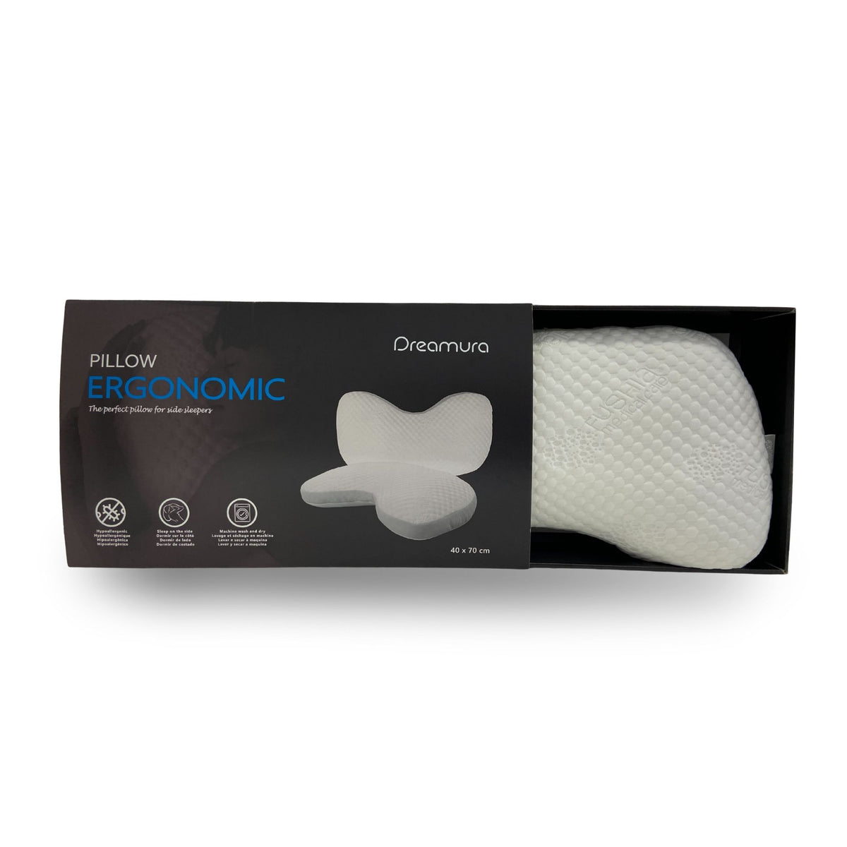 Almofada Kaiteki Dreamura - almofada ergonómica com apoio lateral