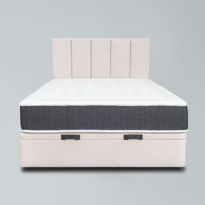 PACK: Sommier Sendai Blanco + Cabecero Kyoto Blanco + Colchón Hisui