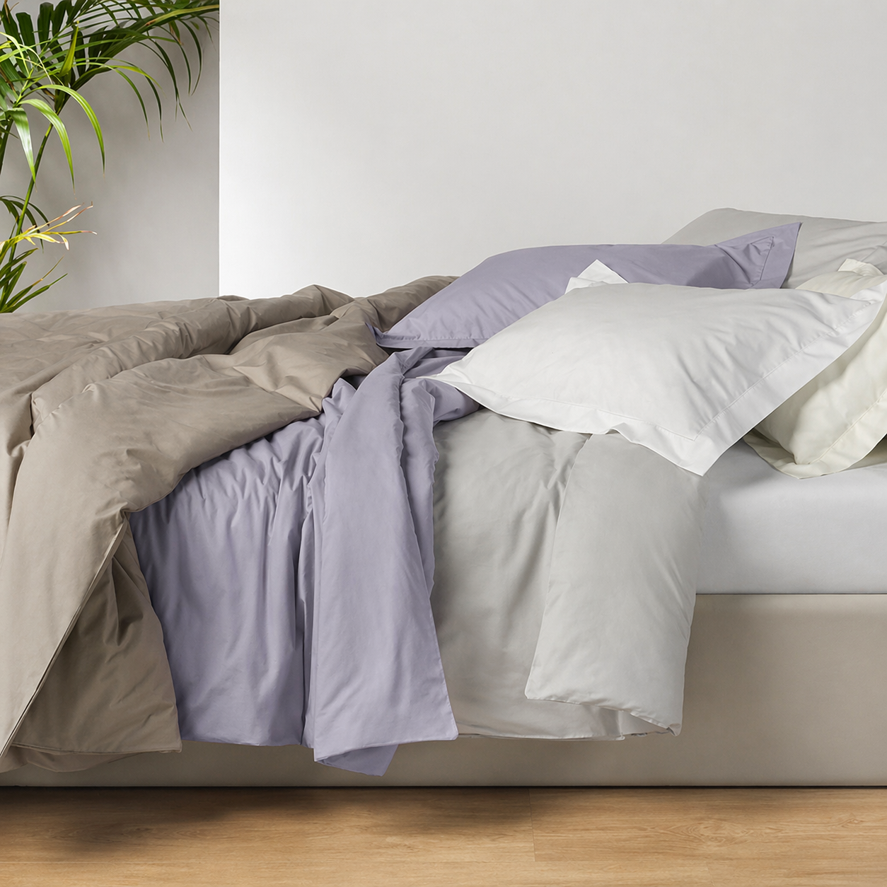 Capa Edredão Pākēru Branco Dreamura - conjunto com capa de edredão e fronhas
