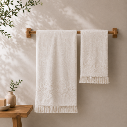 Conjunto Toalhas Kai Pérola Dreamura - conjunto de toalhas