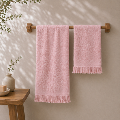 Conjunto Toalhas Kai Rosa Dreamura - conjunto de toalhas