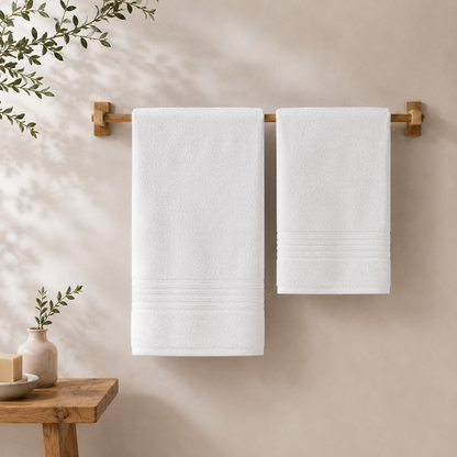 Conjunto Toalhas Kaze Branco Dreamura - conjunto de toalhas