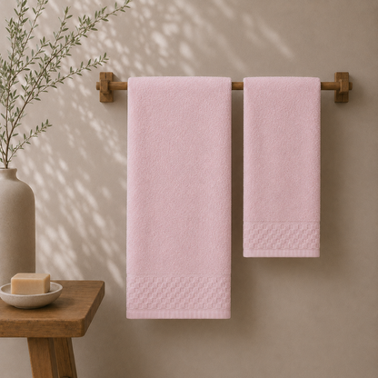 Conjunto Toalhas Nami Rosa Dreamura - conjunto de toalhas