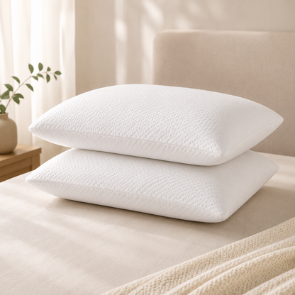 Pack 2 Almofadas Hinode Dreamura - almofadas de fibra siliconizada para conforto de sono