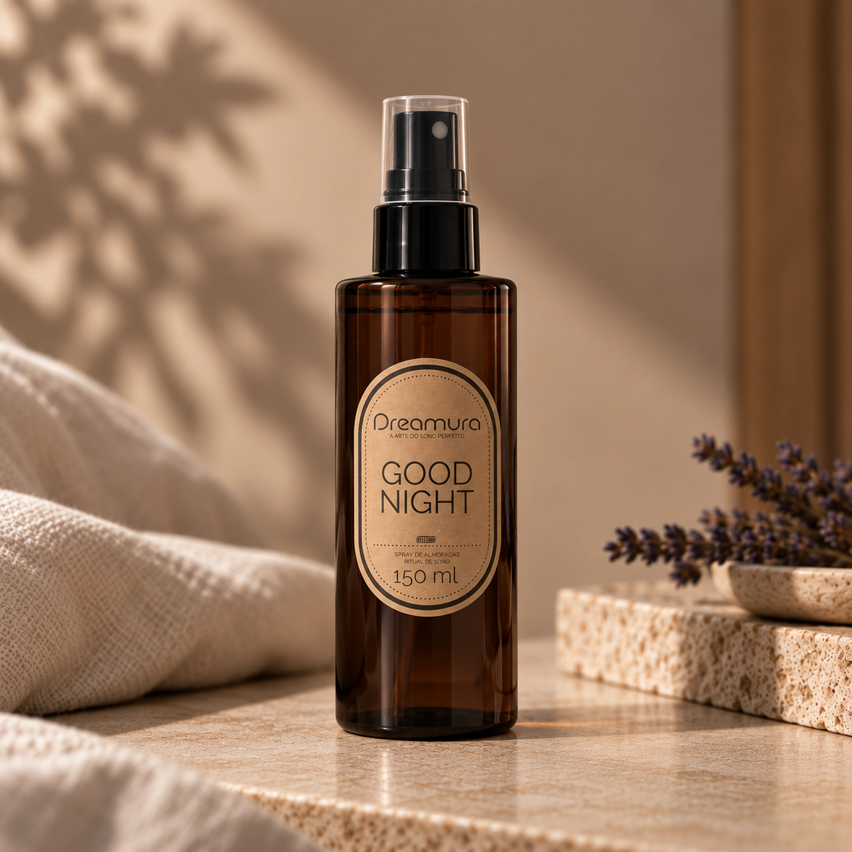 Spray de Almofadas GOOD NIGHT Dreamura - bruma de 150 ml para almofada e roupa de cama