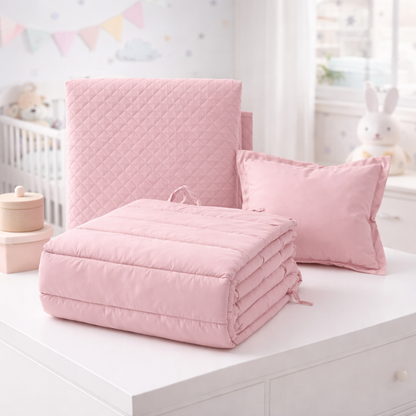 Conjunto Edredão + Resguardo + Almofada de Bebé Neru