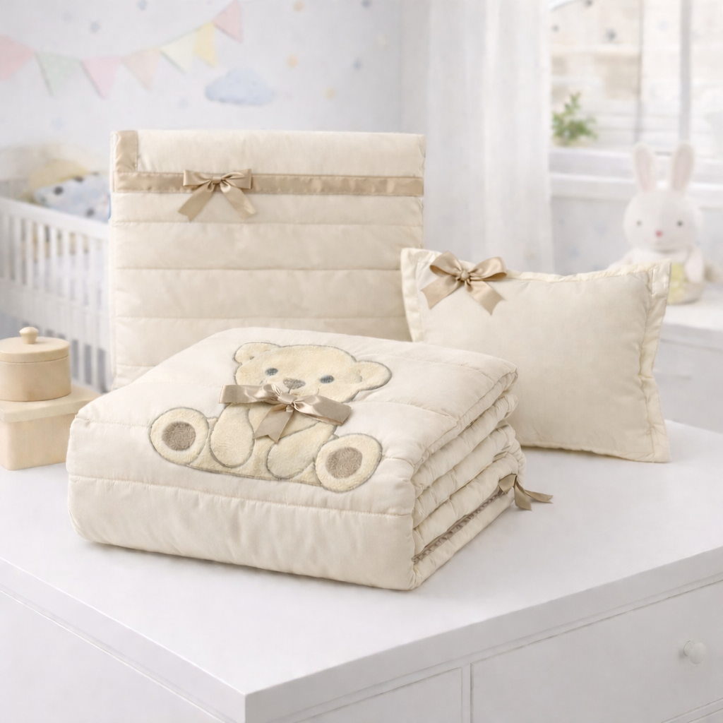 Conjunto Edredão + Resguardo + Almofada de Bebé Beppu