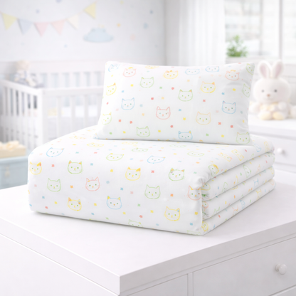 Conjunto Almofada + Capa de Edredão de Bebé Matsuyama