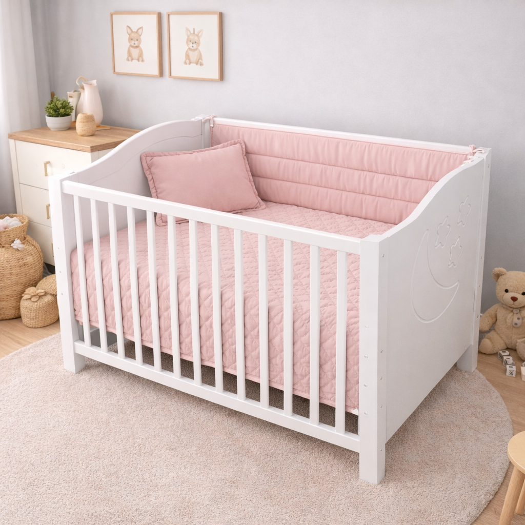 Conjunto Edredão + Resguardo + Almofada de Bebé Neru