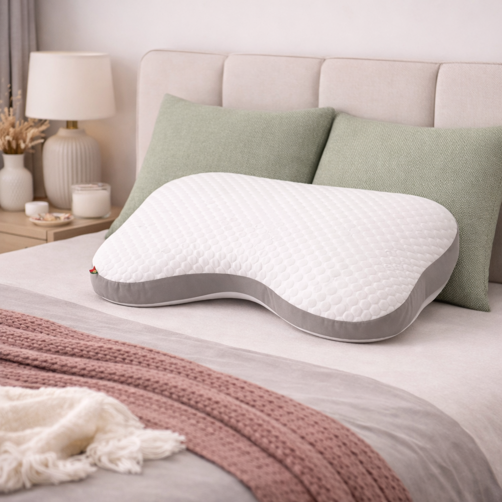 Almofada Kaiteki Dreamura - almofada ergonómica com apoio lateral para quem dorme de lado