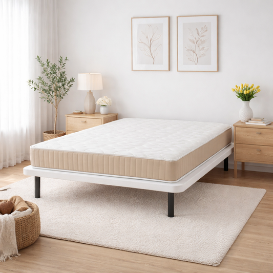 PACK: Tapiz Kobe Blanco + Colchón Sora